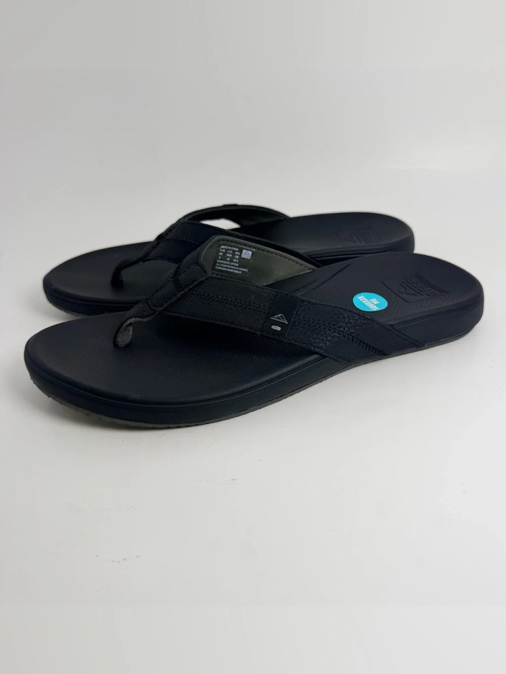 Reef Men's Black Comfort Thong Sandals